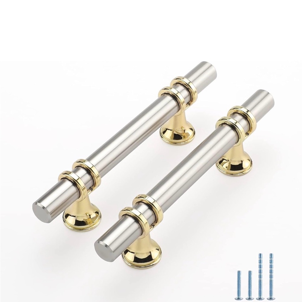 Elegant Gold and Silver Decorative Handles